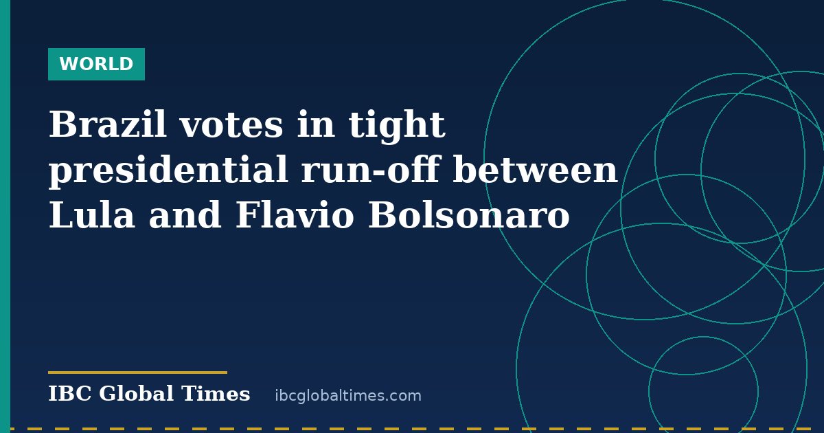 Brazil votes in tight presidential run-off between Lula and Flavio Bolsonaro