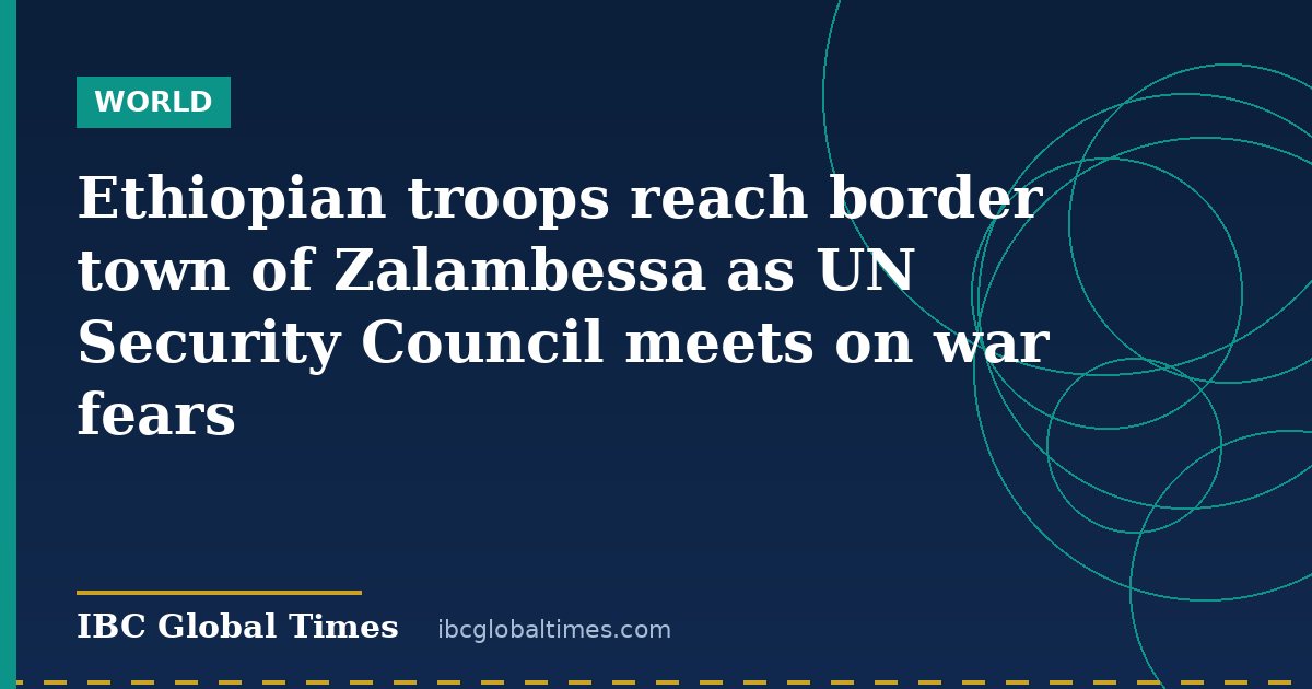Ethiopian troops reach border town of Zalambessa as UN Security Council meets on war fears