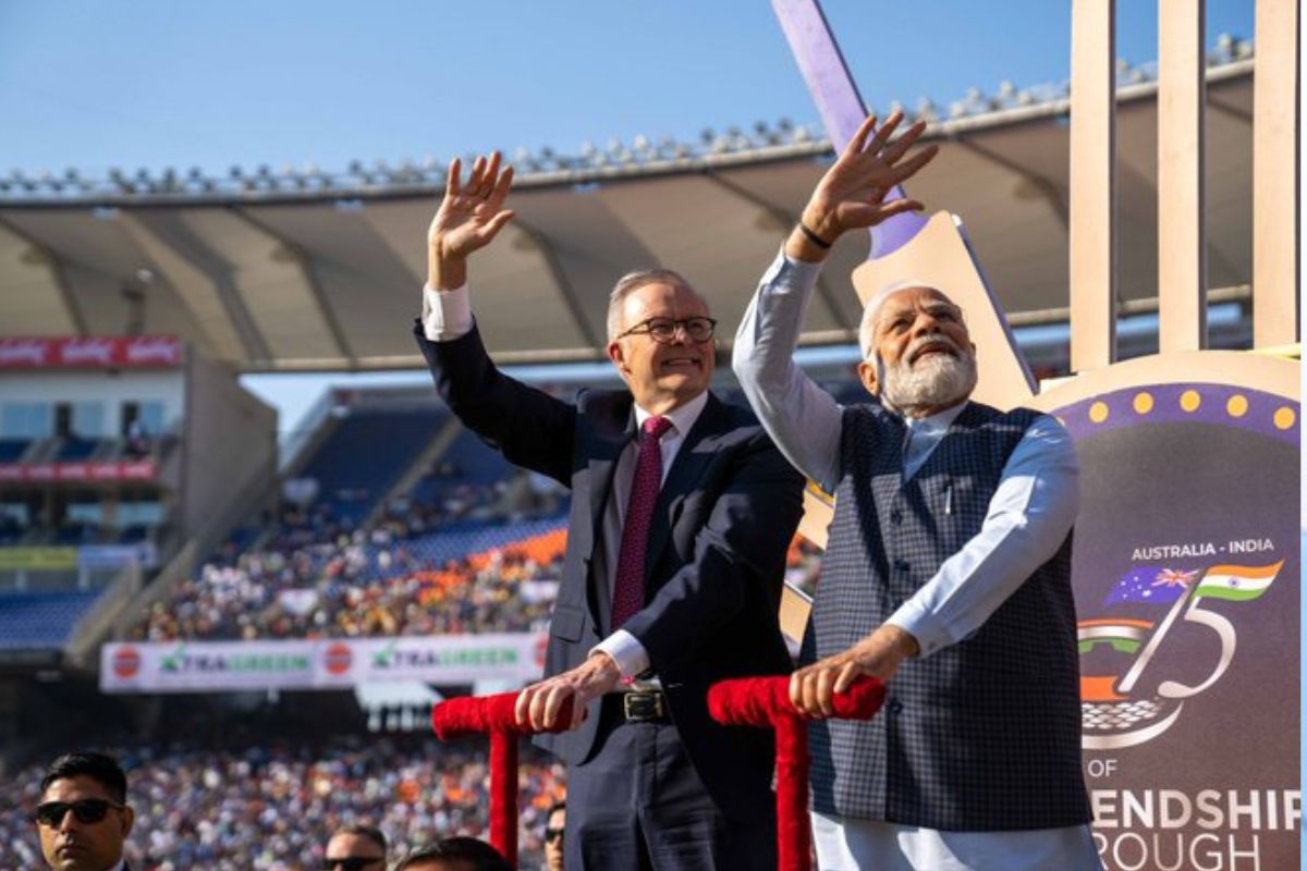 In Ahmedabad, India and Australia PMs Play a Friendly Game of Cricket Diplomacy