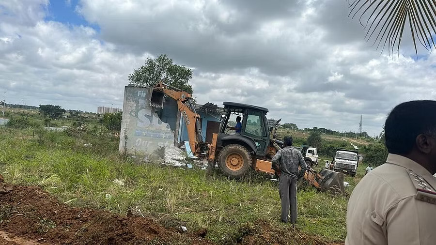 BDA recovers encroached land in KG Layout