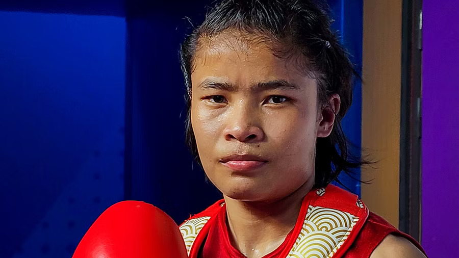 Roshibina Devi bags silver in womens 60kg Wushu Sanda event