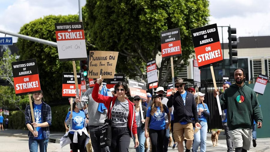 What caused the Hollywood writers strike and is it over