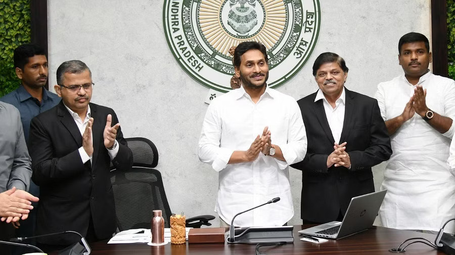 Andhra CM Jagan lays foundation stone launches various projects worth over Rs 3008 crore across state