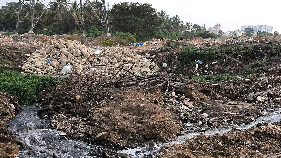 Major stormwater drain to Bengalurus Kudlu lake clogged with debris