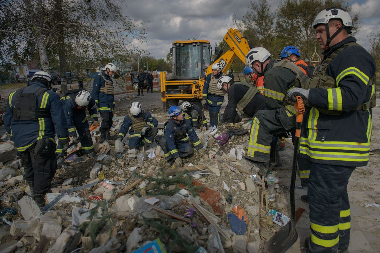 Ukrainian café was a community hub for villagers. After Russian bombing there was nothing left