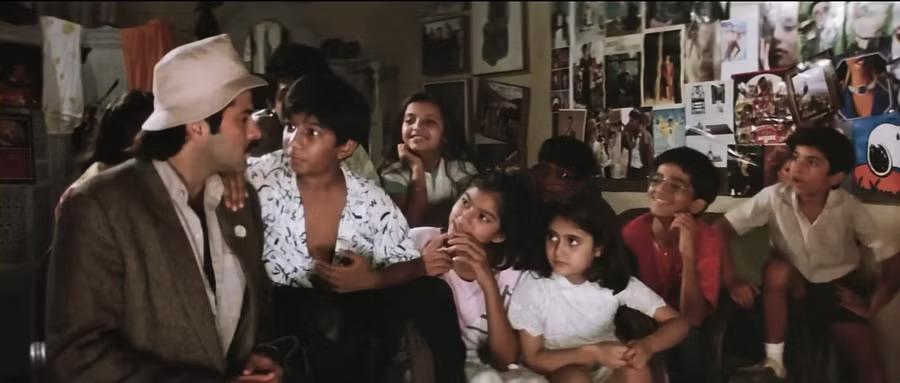 Children in Hindi cinem The good the brat and the wily