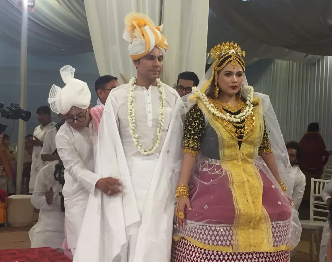 Randeep Hooda Lin Laishram tie the knot in Imphal Here are the first pictures from their Manipuri wedding