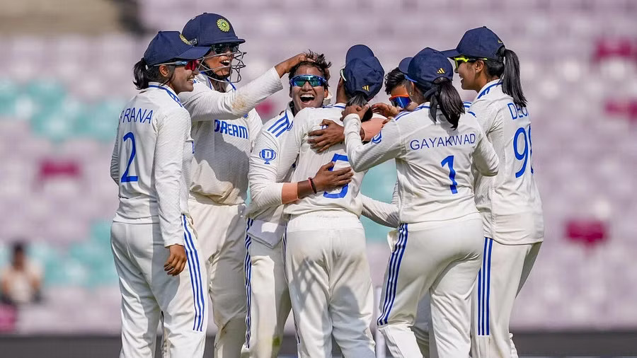 India thrash England by 347 runs in one-off womens Test