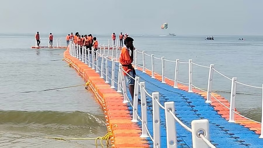 Mangaluru Floating bridge inaugurated at Panambur beach