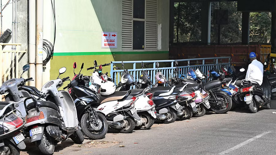 Metro commuters arbitrary parking poses headache for those residing near stations in Bengaluru