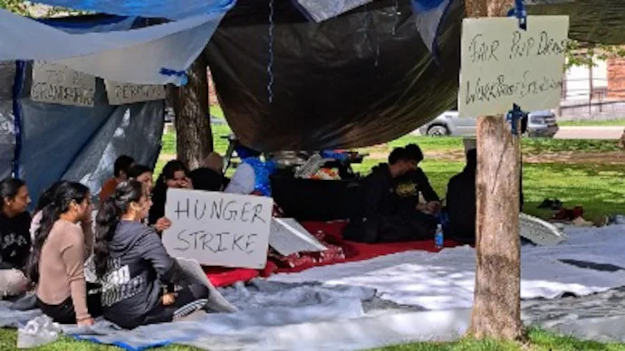 Indian students in Canada halt hunger strike after meeting immigration official