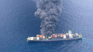 Fire reported on Singapore-flagged ship off Kerala coast